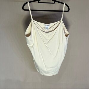 Veranesi Cream Relaxed Asymmetrical Camisole